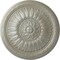 Ekena Millwork Temple Ceiling Medallion (Fits Canopies up to 9 1/4"), Hand-Painted Flash Gold, 24"OD x 1 5/8"P CM24TEFLS - alternate 1